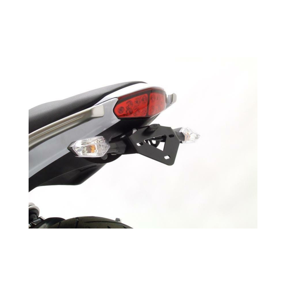 Support de plaque R&G RACING noir Kawasaki ER-6 F/N