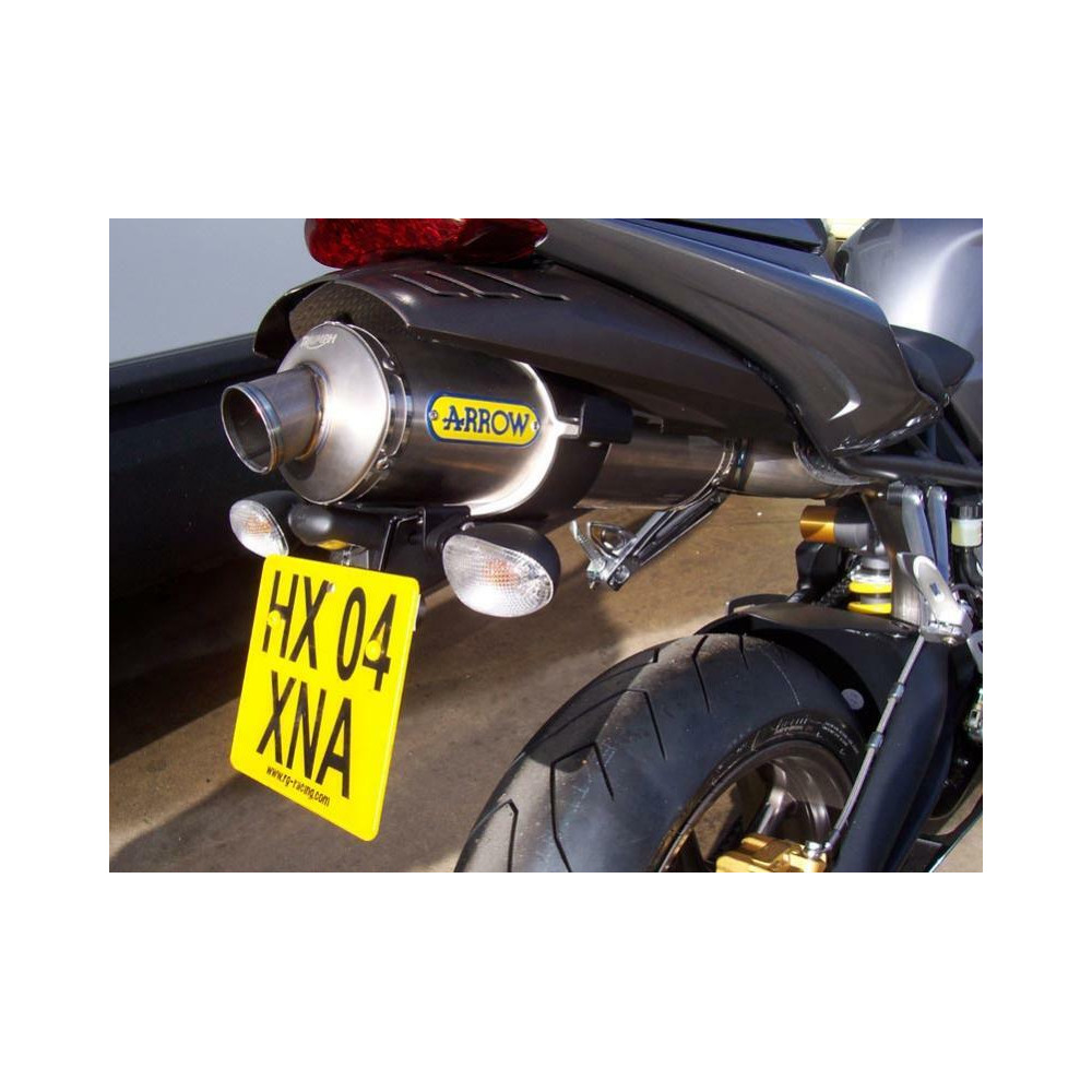 Support de plaque R&G RACING noir Triumph Daytona 675