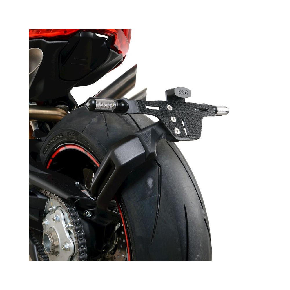 Support de plaque R&G RACING noir - MV Agusta