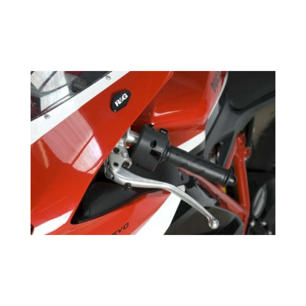 Cache-orifices rétroviseur R&G RACING - noir Ducati 848/1098/1198