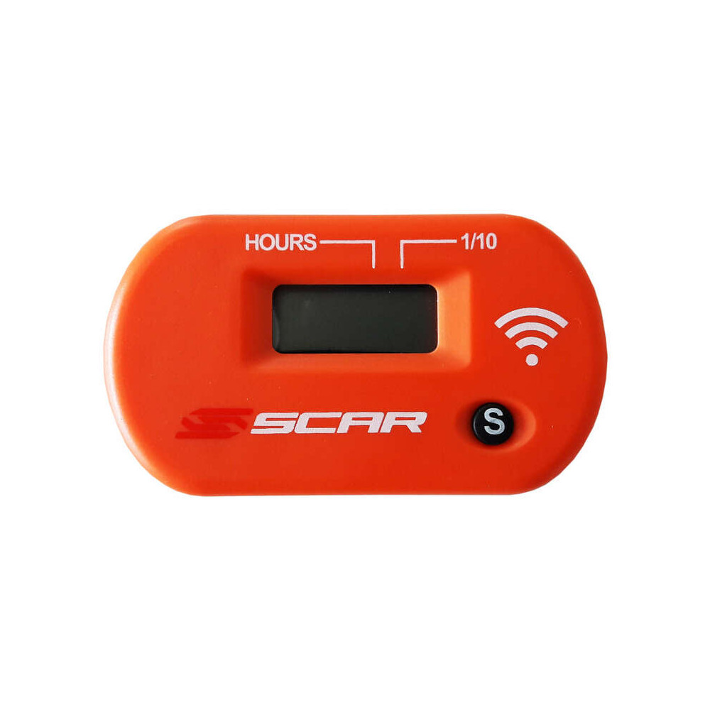 Compteur d'heures SCAR Sans-fil avec Velcro orange