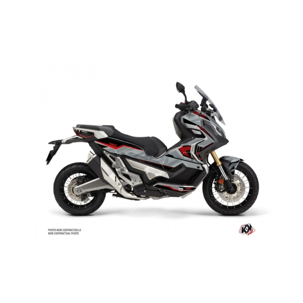 Kit déco KUTVEK Energy gris/rouge Honda X ADV