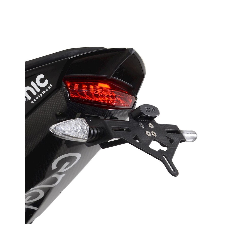 Support de plaque R&G RACING noir - Energica EGO/ EGO+/ EGO+RS