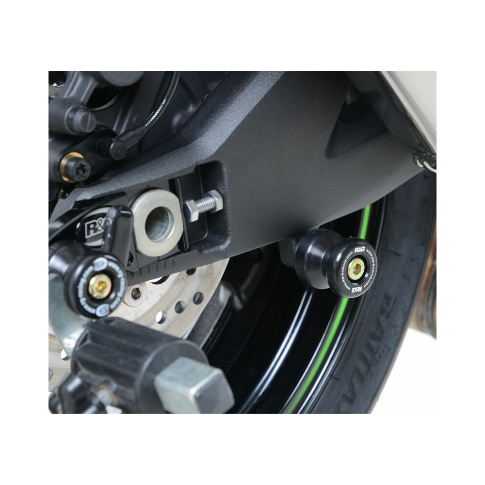 Pions de bras oscillant R&G RACING noir Kawasaki ZX-10R