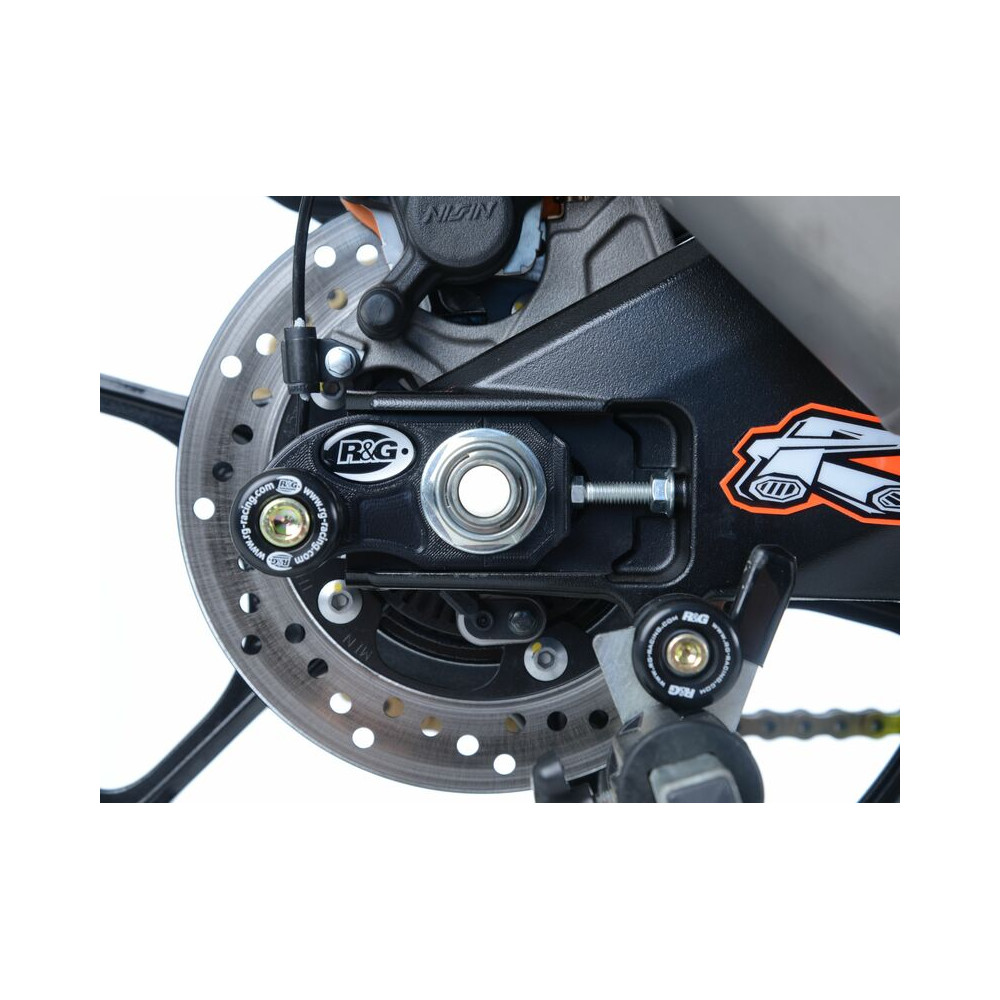 Pions de bras oscillant avec platine R&G RACING noir Suzuki GSX-R1000