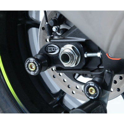 Pions de bras oscillant avec platine R&G RACING noir Suzuki GSX-R1000