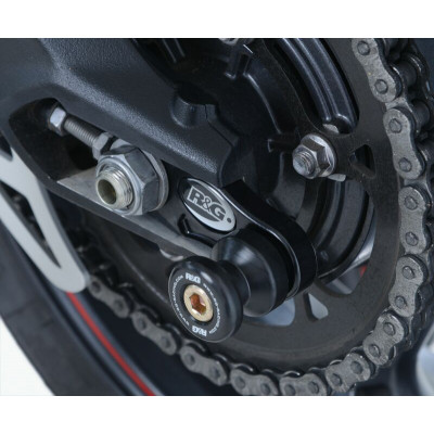 Pions de bras oscillant avec platine R&G RACING noir Triumph