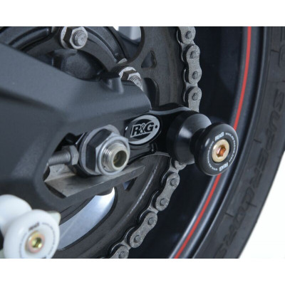 Pions de bras oscillant avec platine R&G RACING noir Triumph