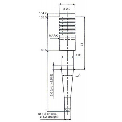 Aiguille de boisseau KEIHIN FCR 35-41mm - N427-0CEKT