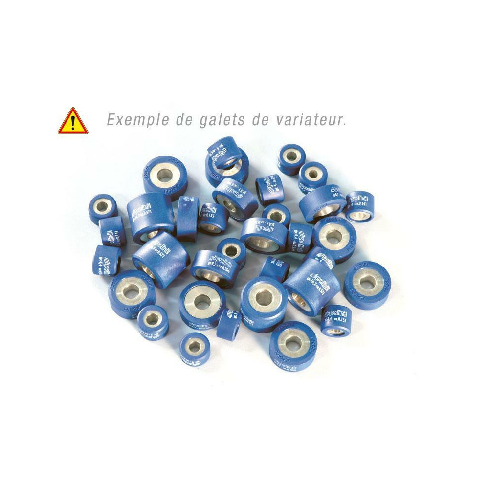 Jeu de galets POLINI 25x11mm 8,7gr - 12 pièces