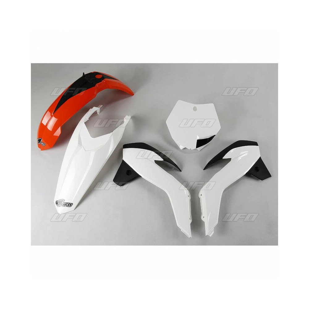 Kit plastique UFO origine (2017) orange/blanc/noir KTM SX85