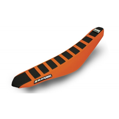 Housse de selle BLACKBIRD Zebra noire/orange KTM EXC/F - SX/SX-F