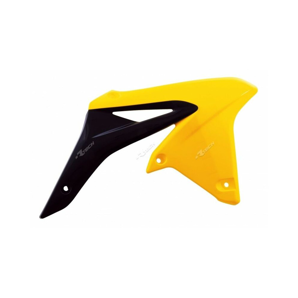 Ouïes de radiateur RACETECH couleur origine (2016) jaune/noir Suzuki RM-Z250