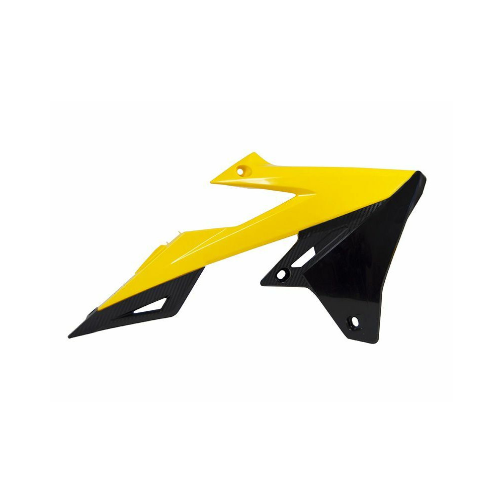 Ouïes de radiateur RACETECH jaune/noir Suzuki RM-Z450