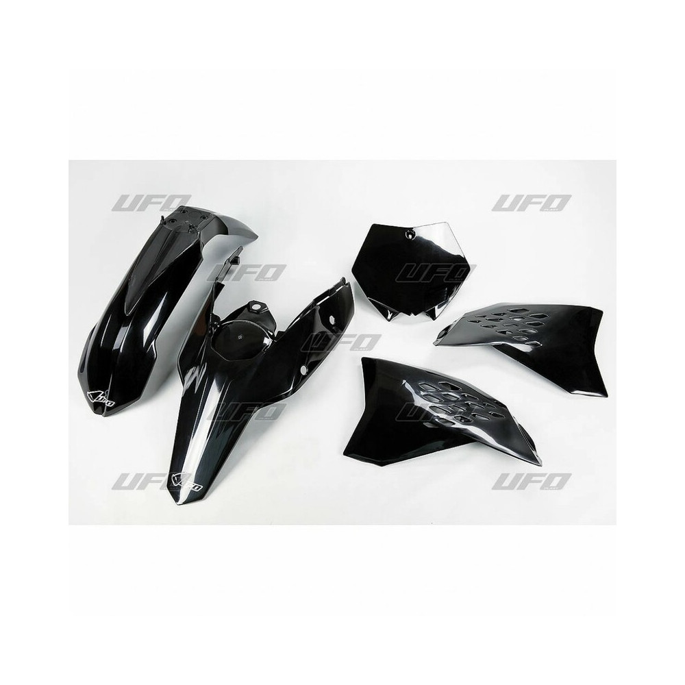 Kit plastique UFO noir KTM