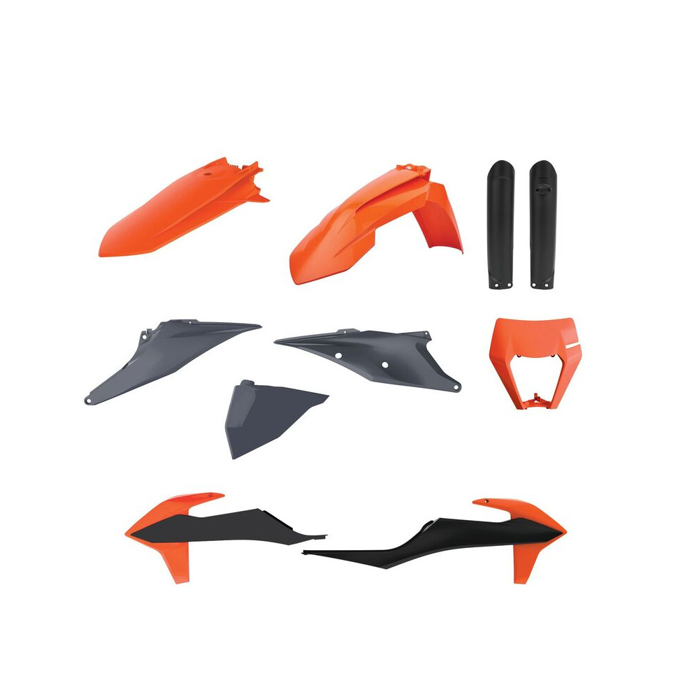 Kit plastiques POLISPORT couleur origine KTM