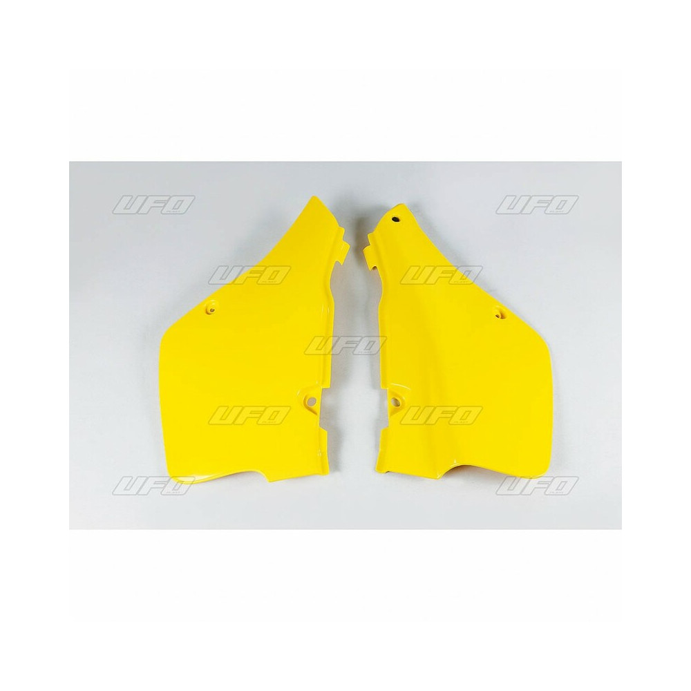 Plaques latérales UFO jaune Suzuki RM250