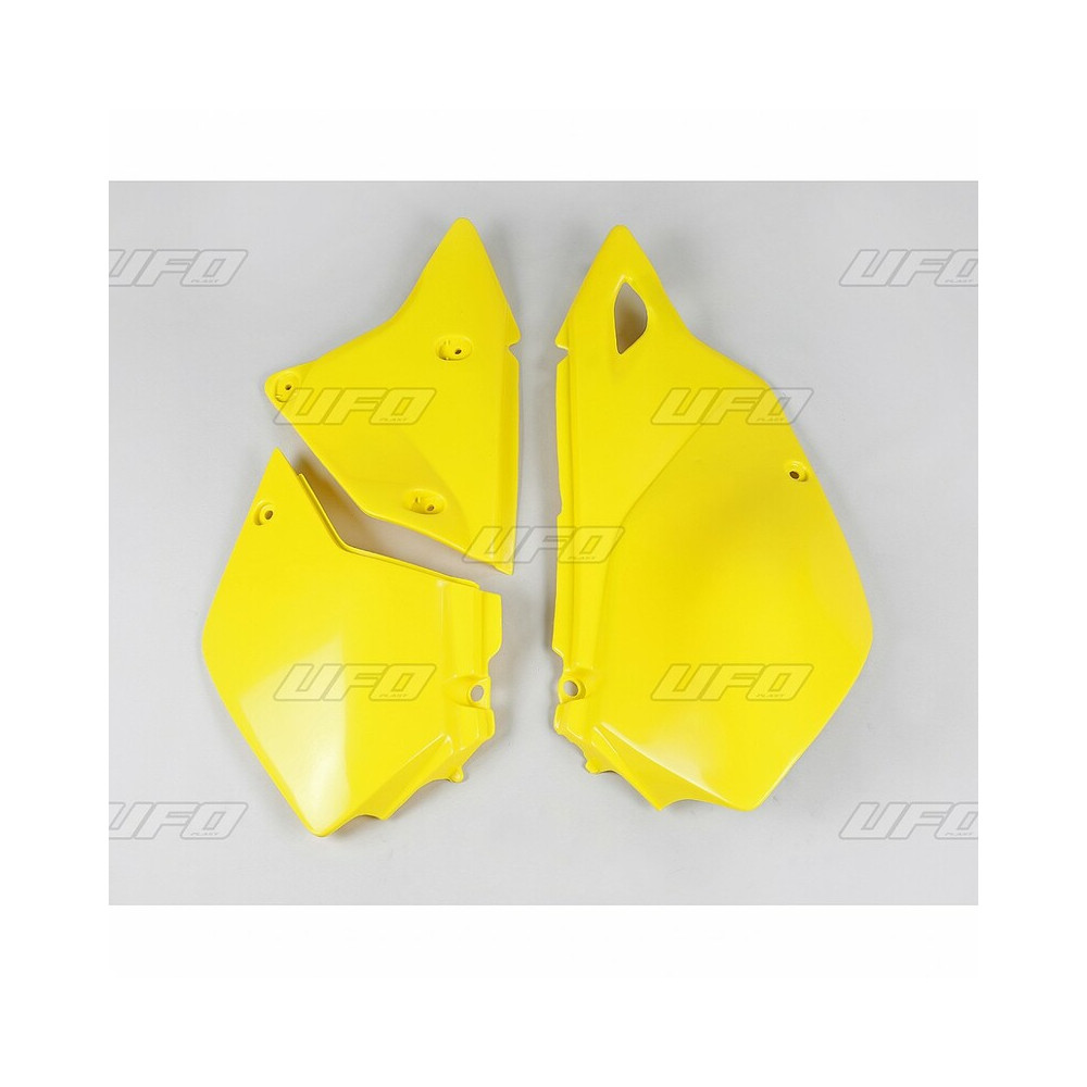 Plaques latérales UFO jaune Suzuki DR-Z400E