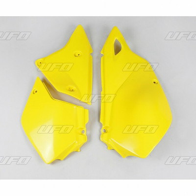 Plaques latérales UFO jaune Suzuki DR-Z400E