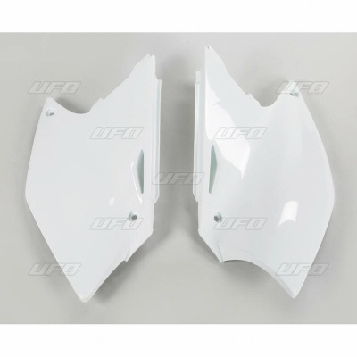 Plaques latérales UFO blanc Suzuki RM-Z250