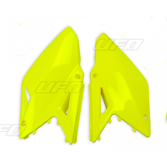 Plaques latérales UFO jaune fluo Suzuki RM-Z450