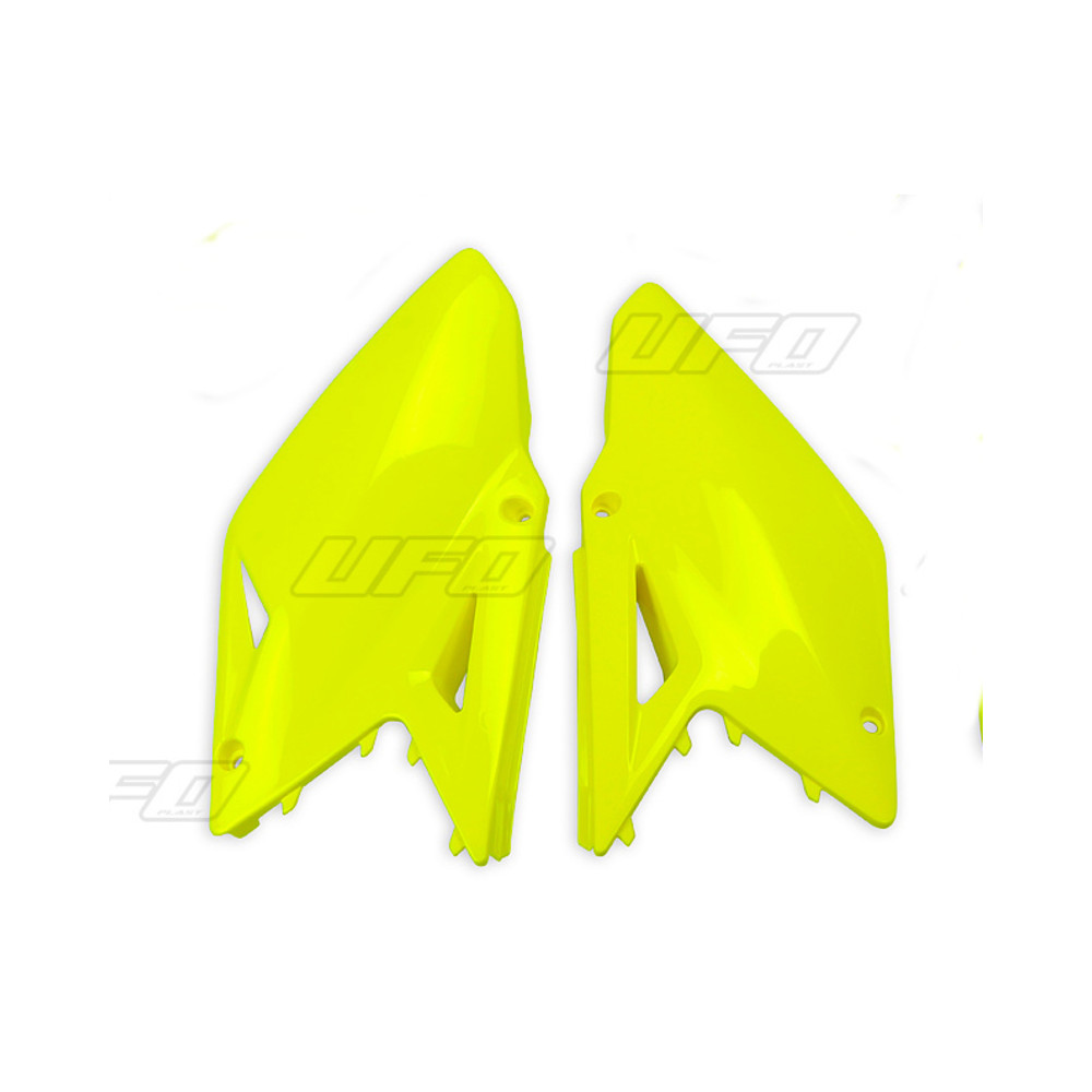 Plaques latérales UFO jaune fluo Suzuki RM-Z450