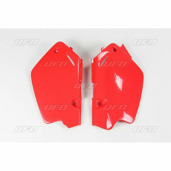 Plaques latérales UFO rouge Honda CR80R