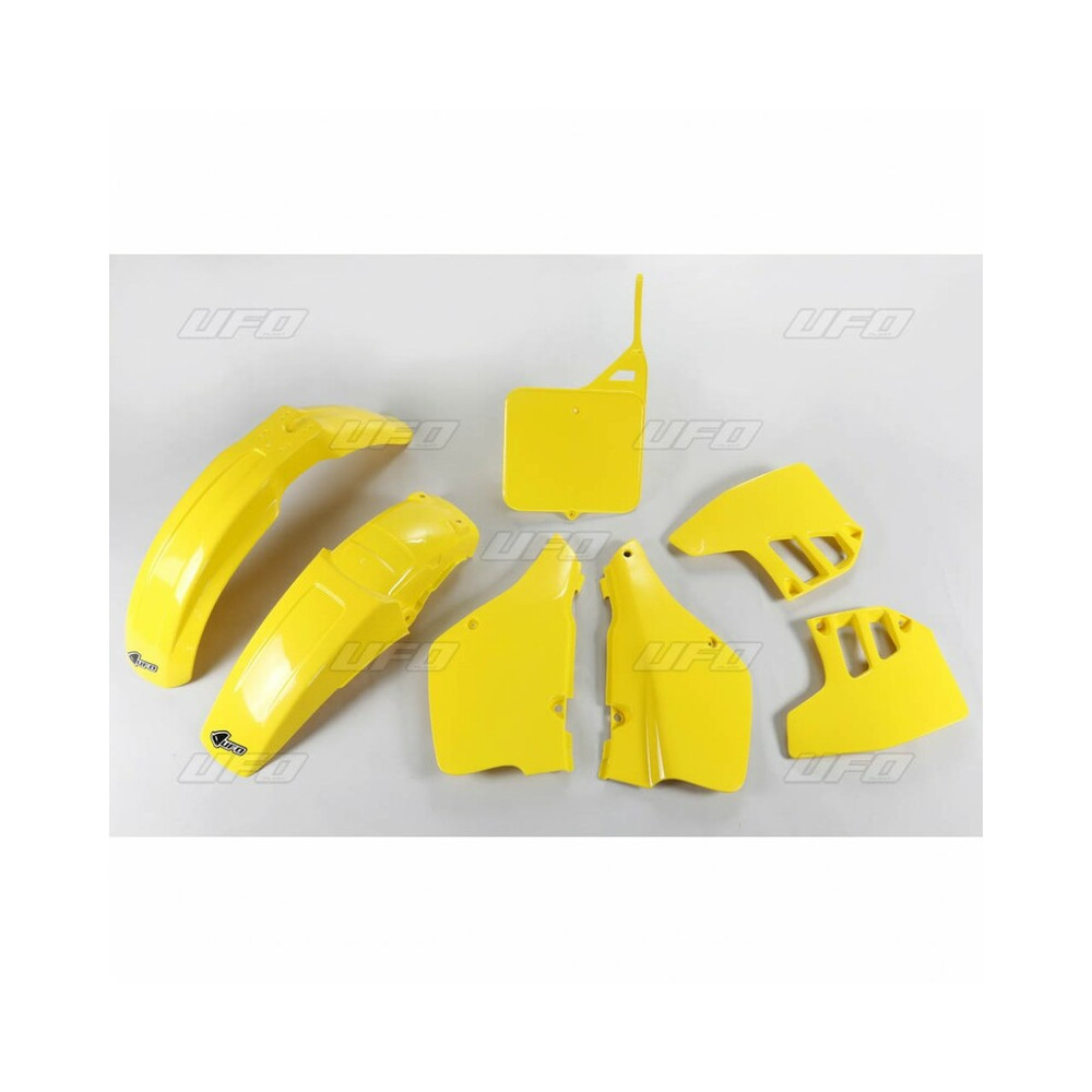 Kit plastique UFO couleur origine jaune Suzuki RM250