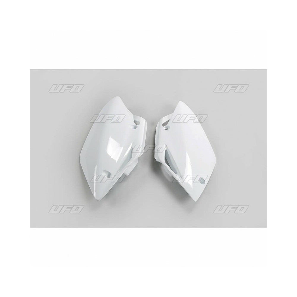 Plaques latérales UFO blanc Honda CRF150R