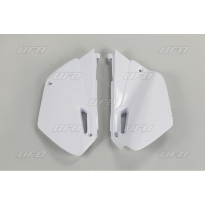 Plaques latérales UFO blanc Yamaha YZ85/85LW