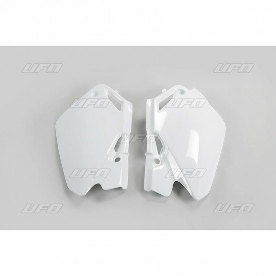 Plaques latérales UFO blanc Honda CR85R/85RB