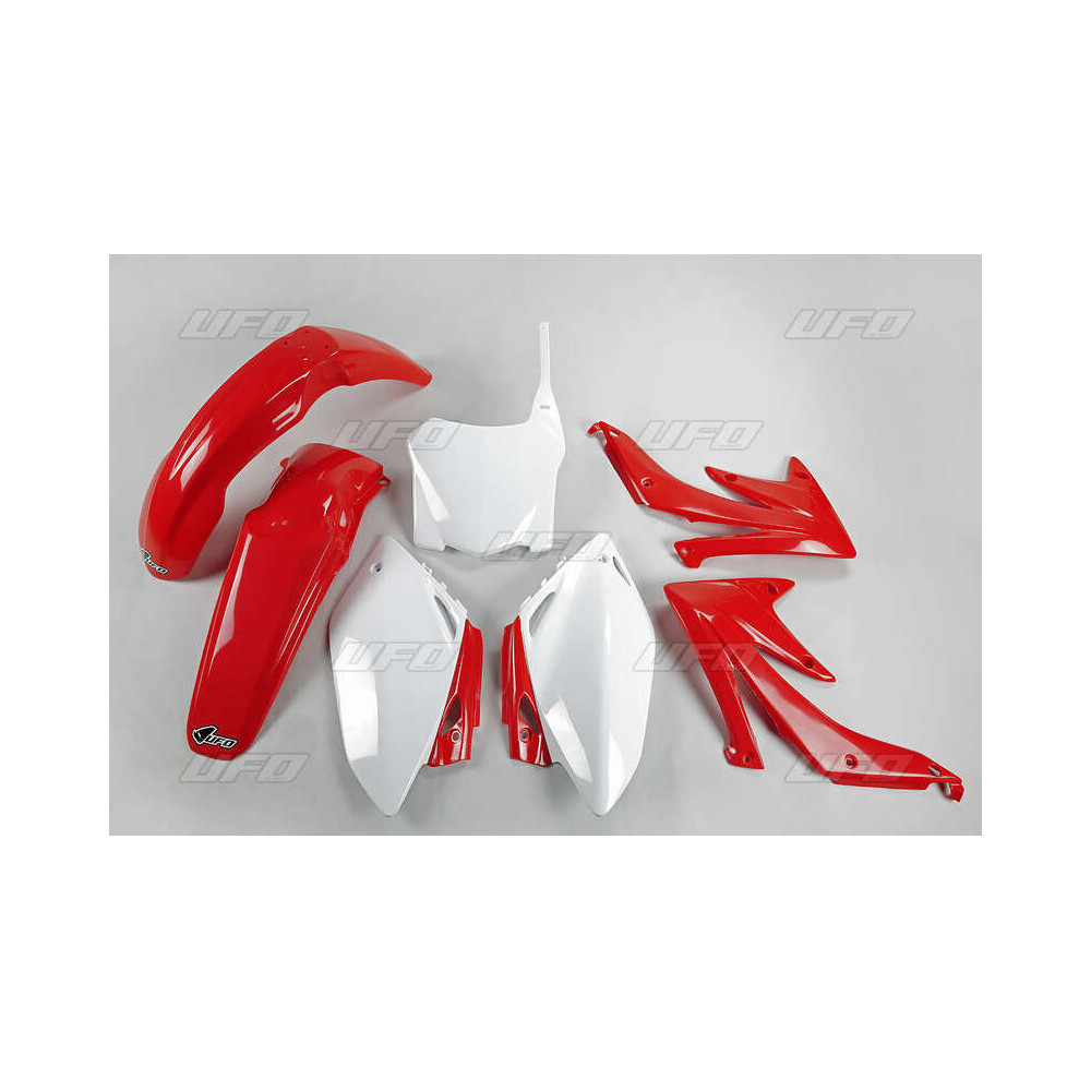 Kit plastique UFO couleur origine rouge/blanc (2008) Honda CRF450R