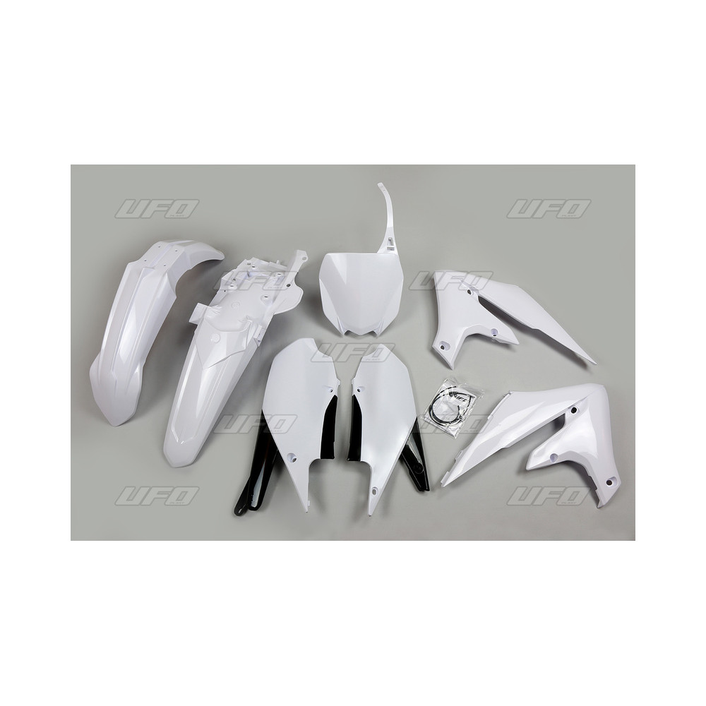 Kit plastique UFO blanc Yamaha YZ450F