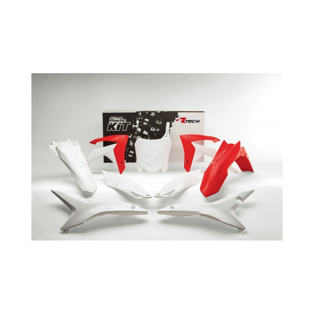 Kit plastique RACETECH couleur origine rouge/blanc Honda CRF250/450R