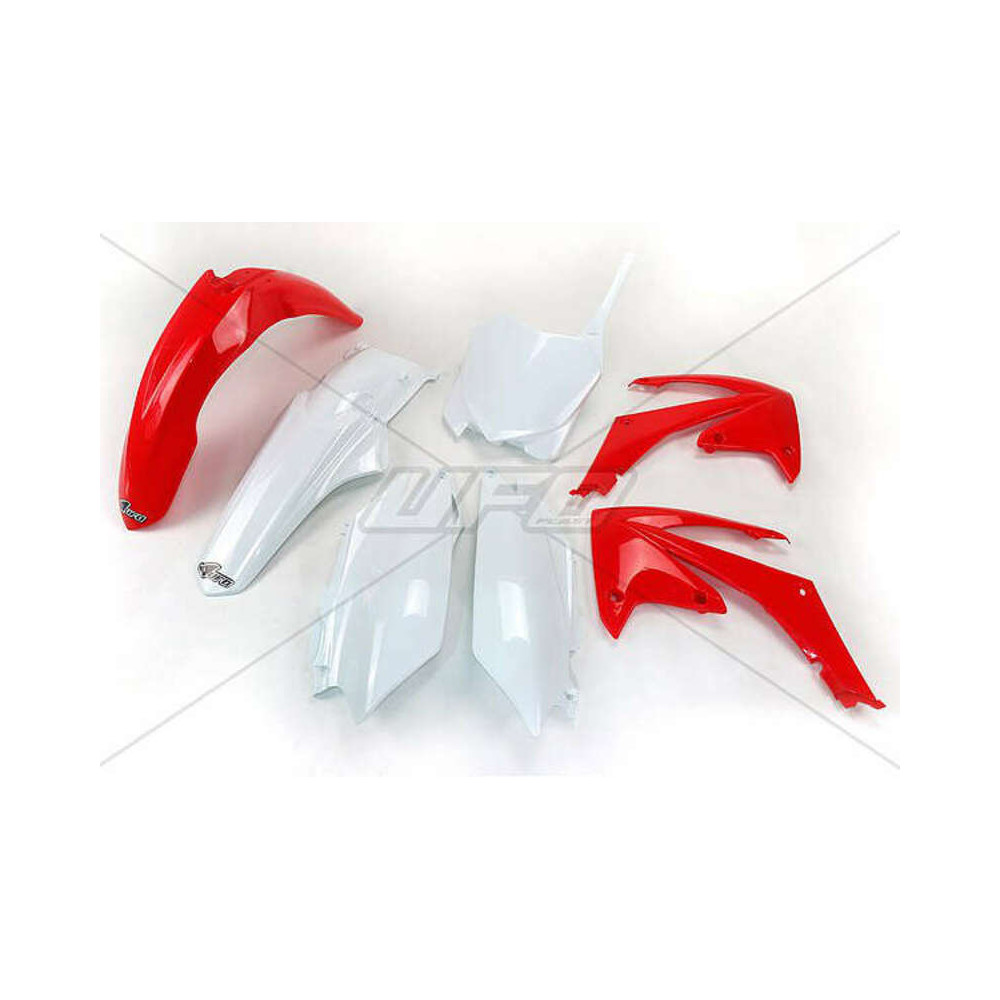 Kit plastique UFO couleur origine rouge/blanc Honda CRF250R/450R