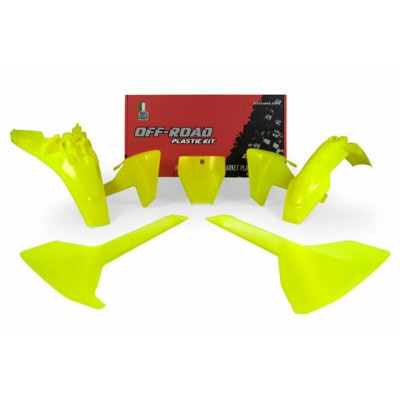 Kit plastique RACETECH jaune fluo Husqvarna TC85