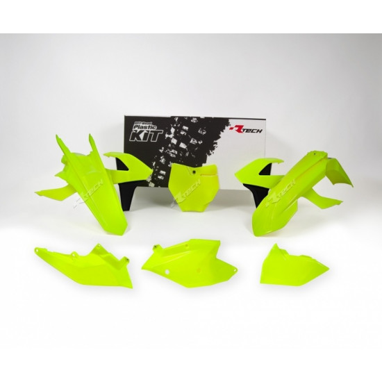 Kit plastique RACETECH jaune fluo/noir KTM