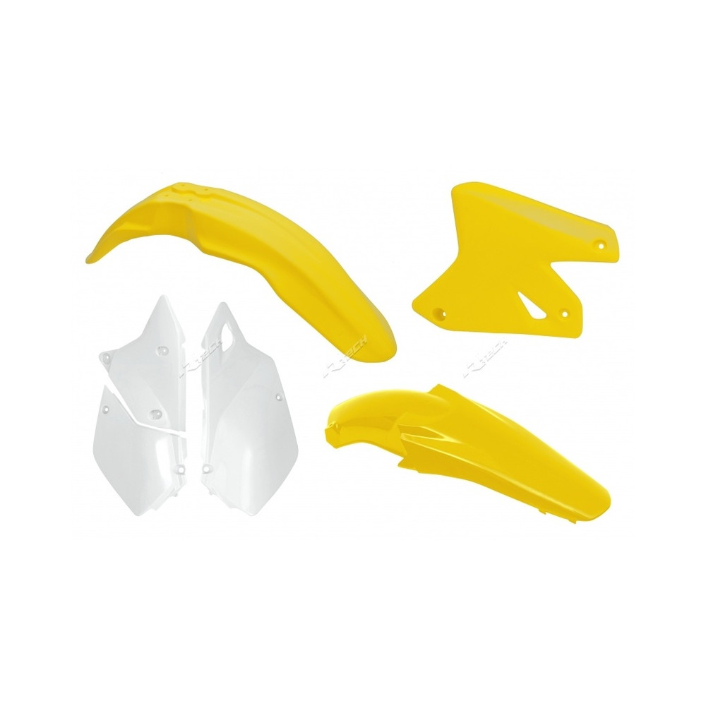 Kit plastique RACETECH couleur origine jaune/blanc Suzuki DR-Z400