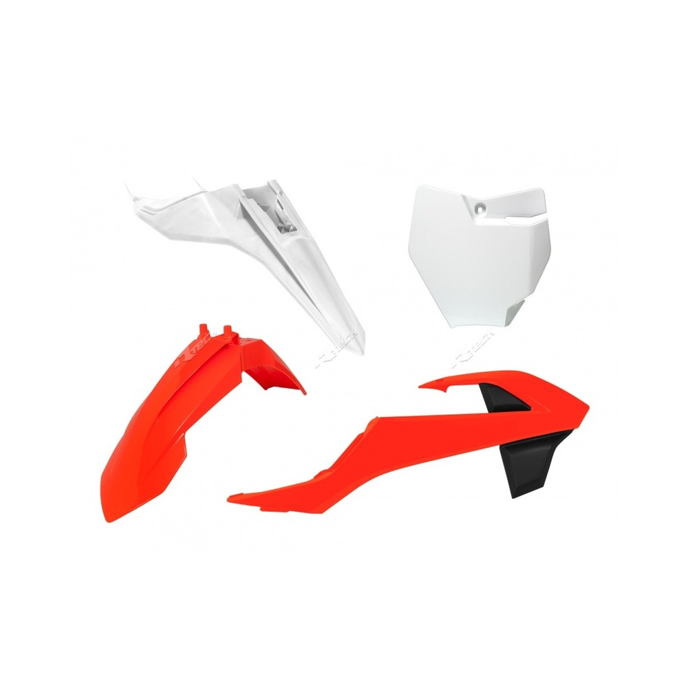 Kit plastique RACETECH couleur origine (2016) orange/blanc KTM SX65