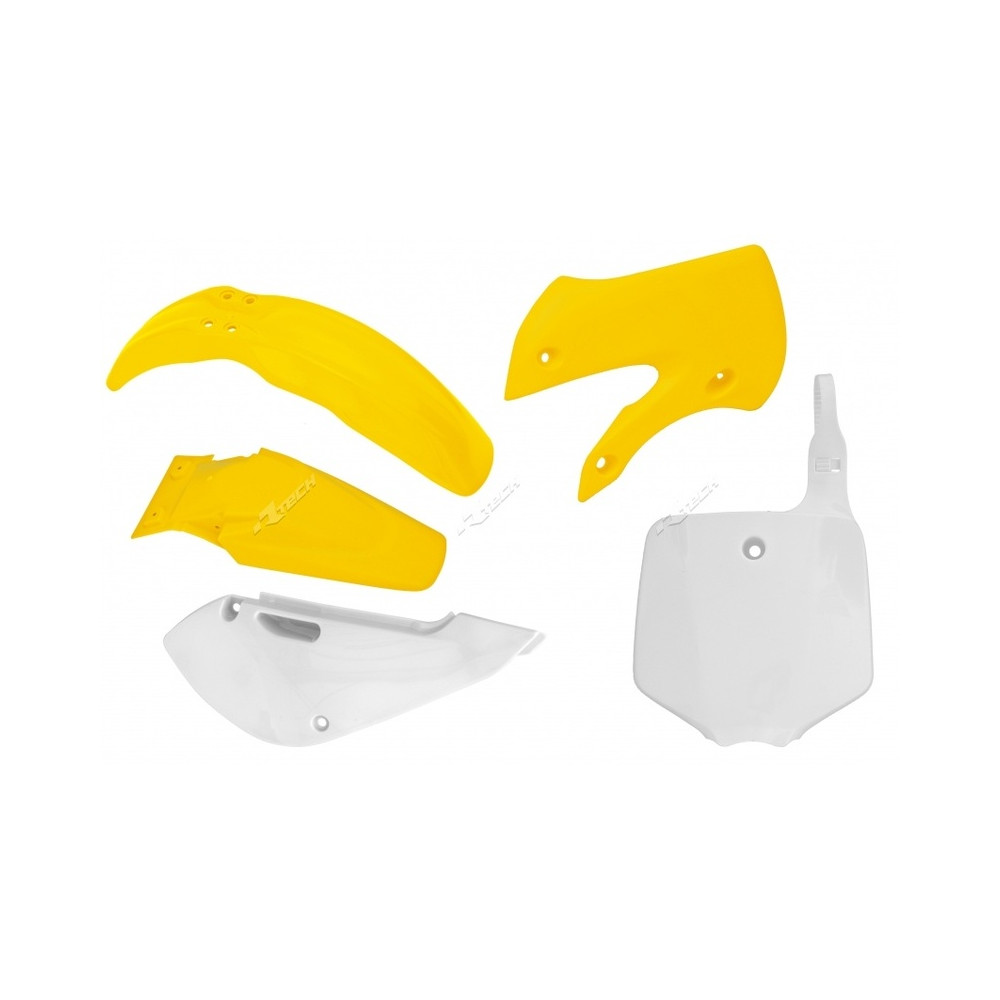 Kit plastique RACETECH couleur origine jaune/blanc Suzuki RM65