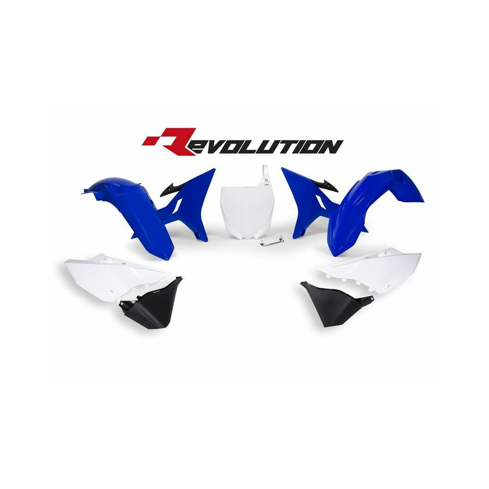 Kit plastiques de rechange RACETECH Revolution bleu/blanc Yamaha YZ125/250