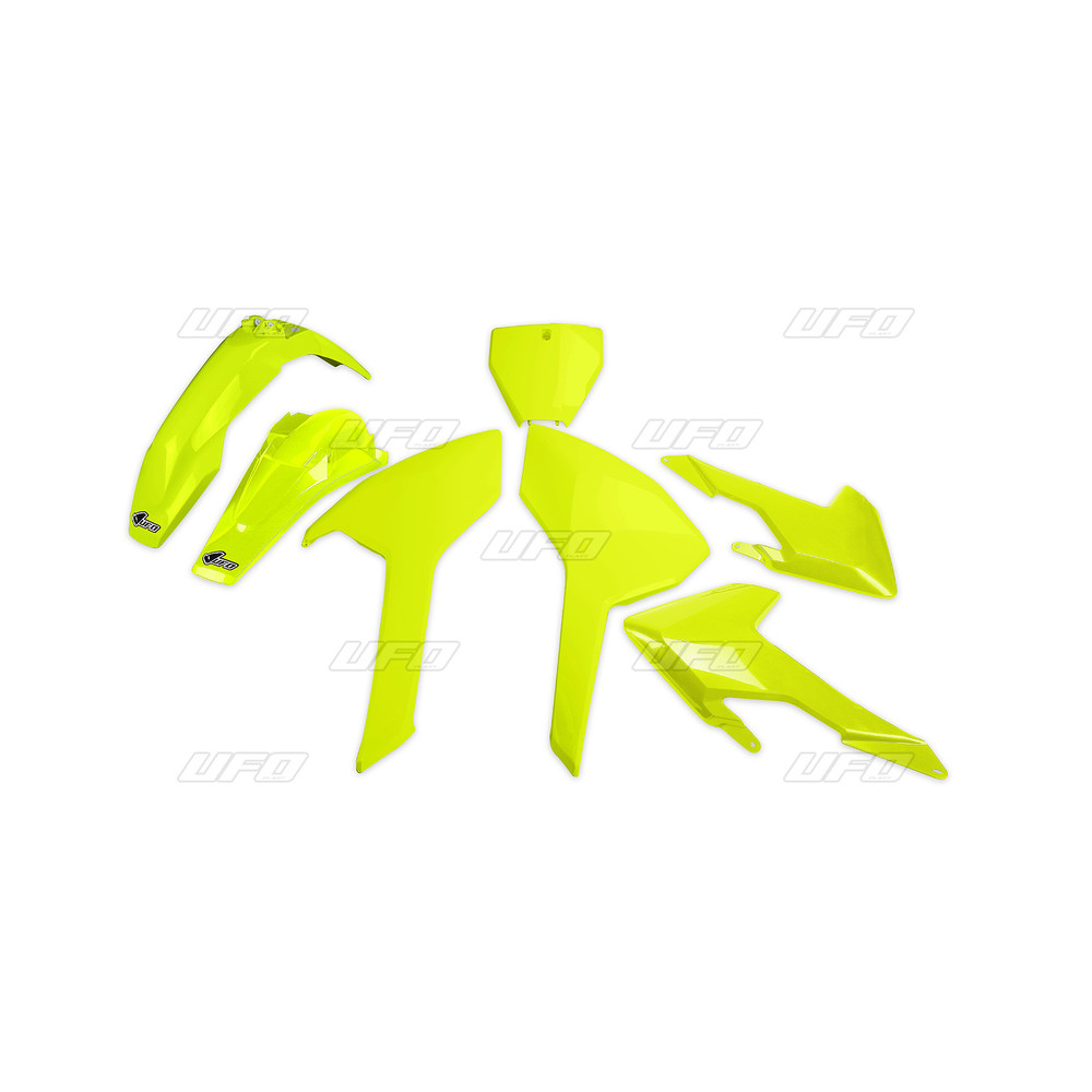 Kit plastique UFO jaune fluo Husqvarna