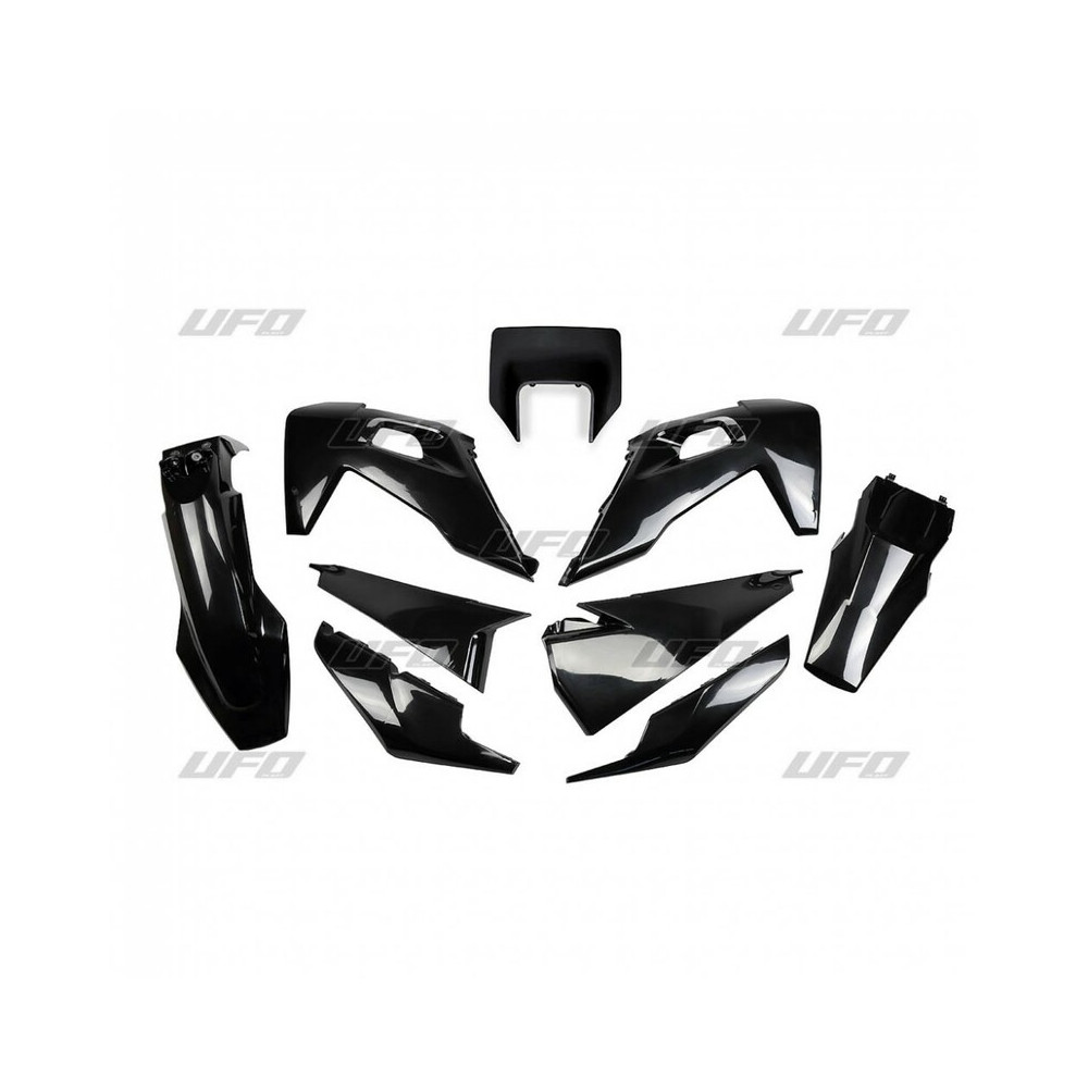 Kit plastiques UFO noir Husqvarna FE/TE