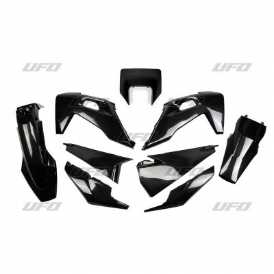 Kit plastiques UFO noir Husqvarna FE/TE