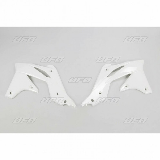 Ouïes de radiateur UFO blanc Kawasaki KX250F