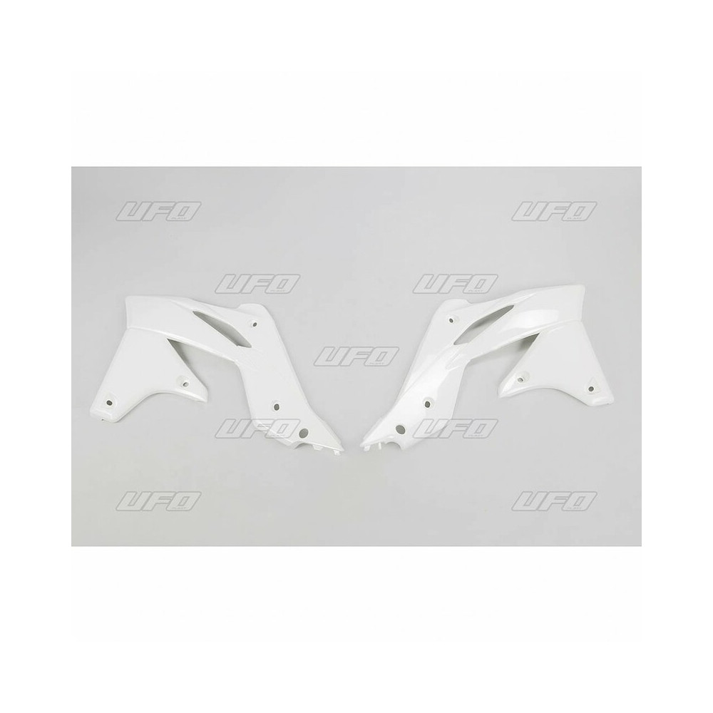 Ouïes de radiateur UFO blanc Kawasaki KX250F