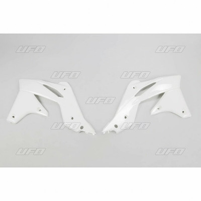 Ouïes de radiateur UFO blanc Kawasaki KX250F