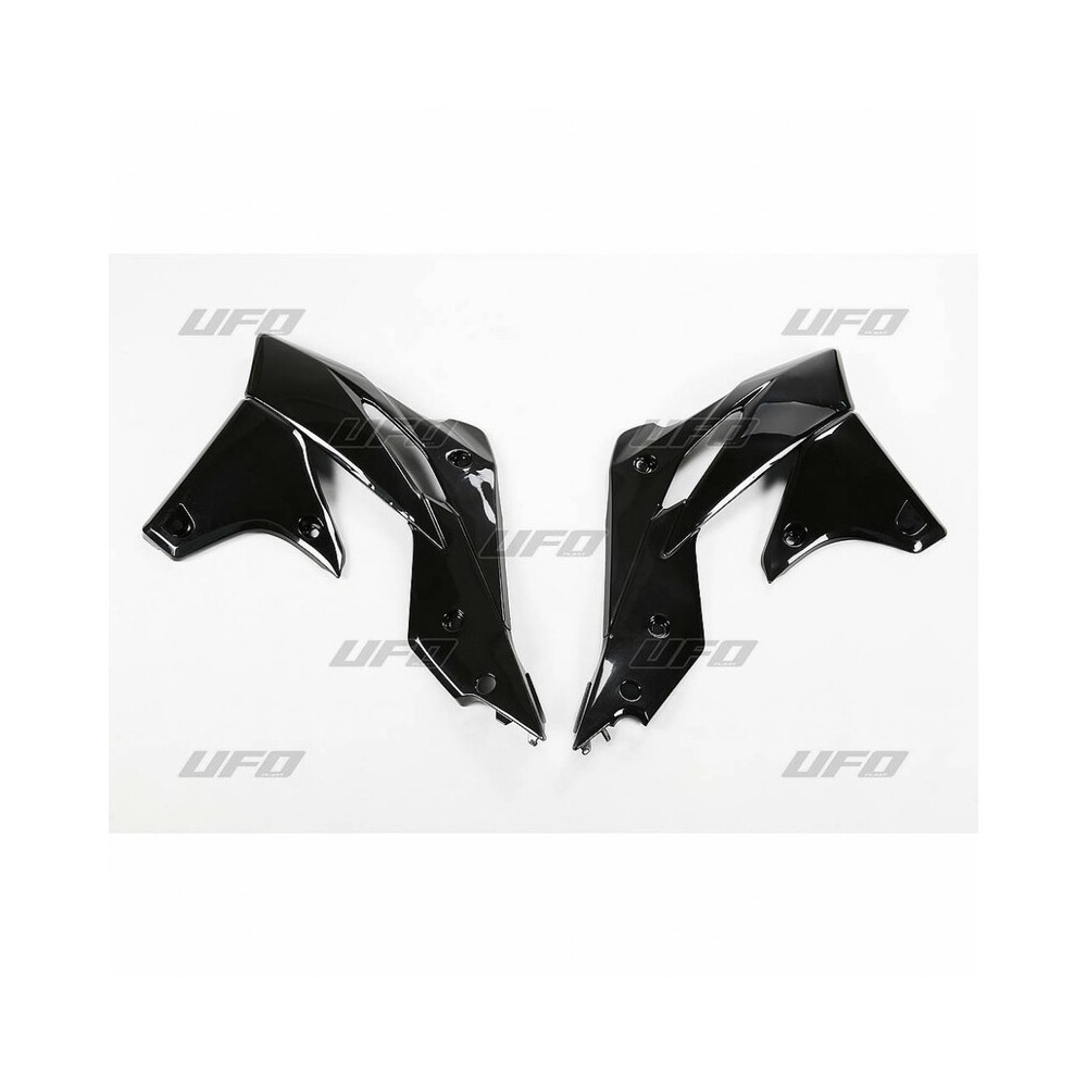 Ouïes de radiateur UFO noir Kawasaki KX250F