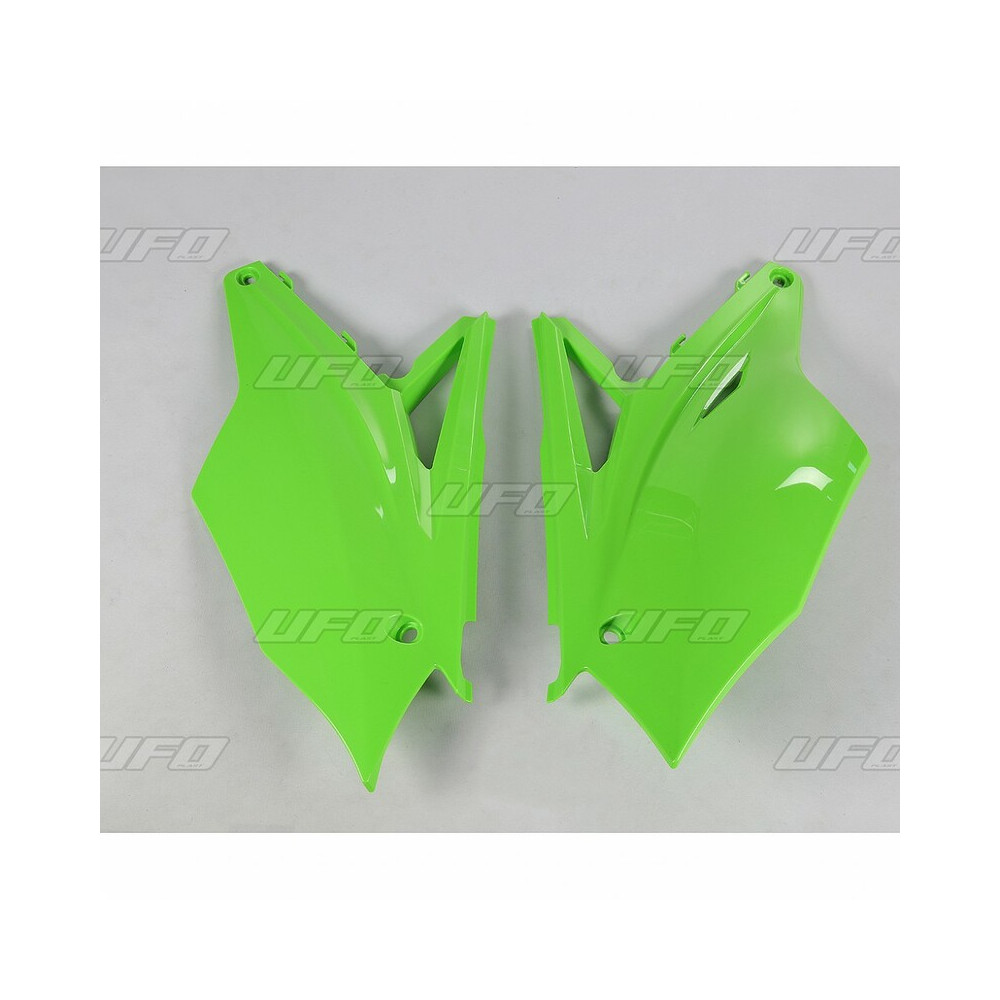 Plaques latérales UFO vert Kawasaki KX450F