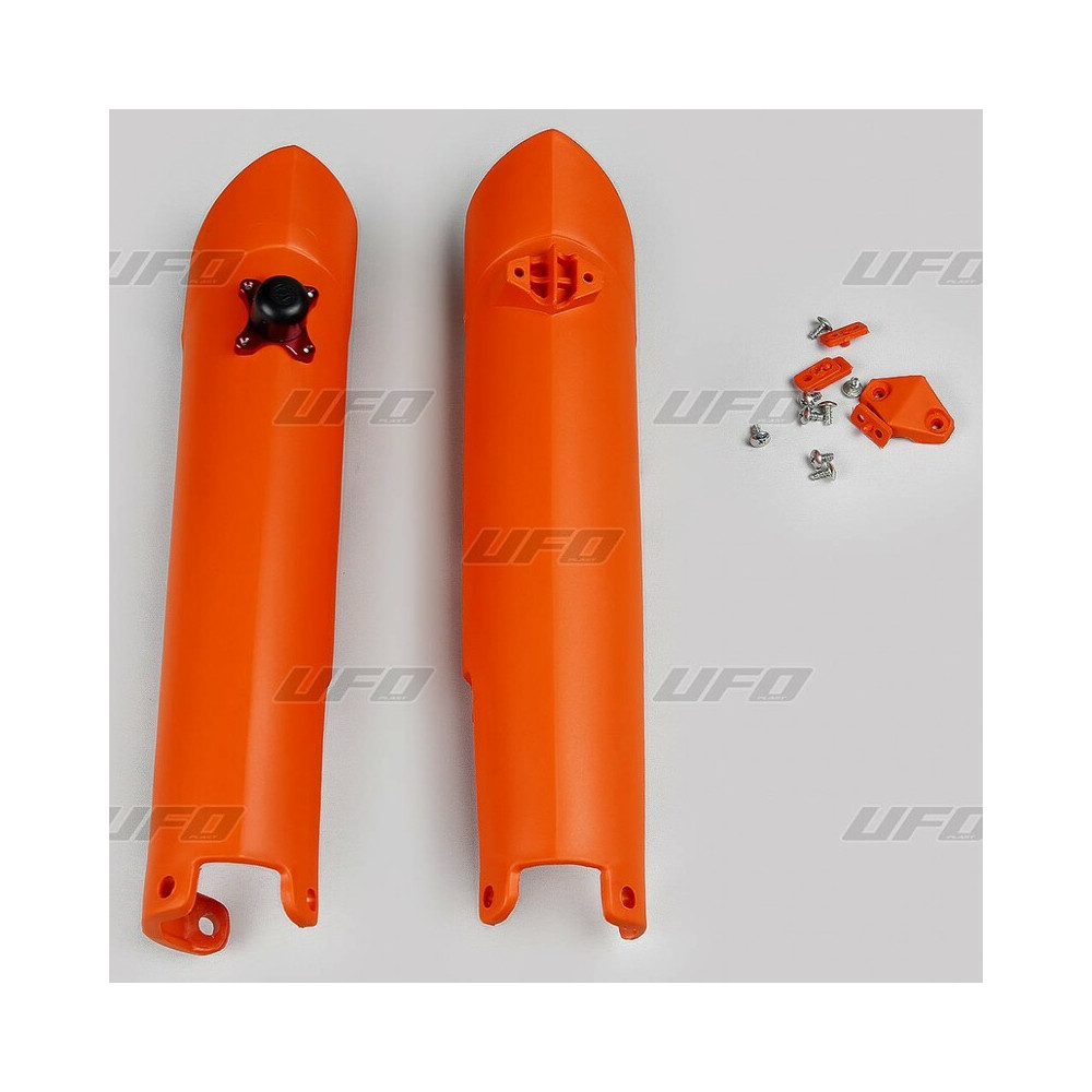 Protections de fourche UFO orange KTM